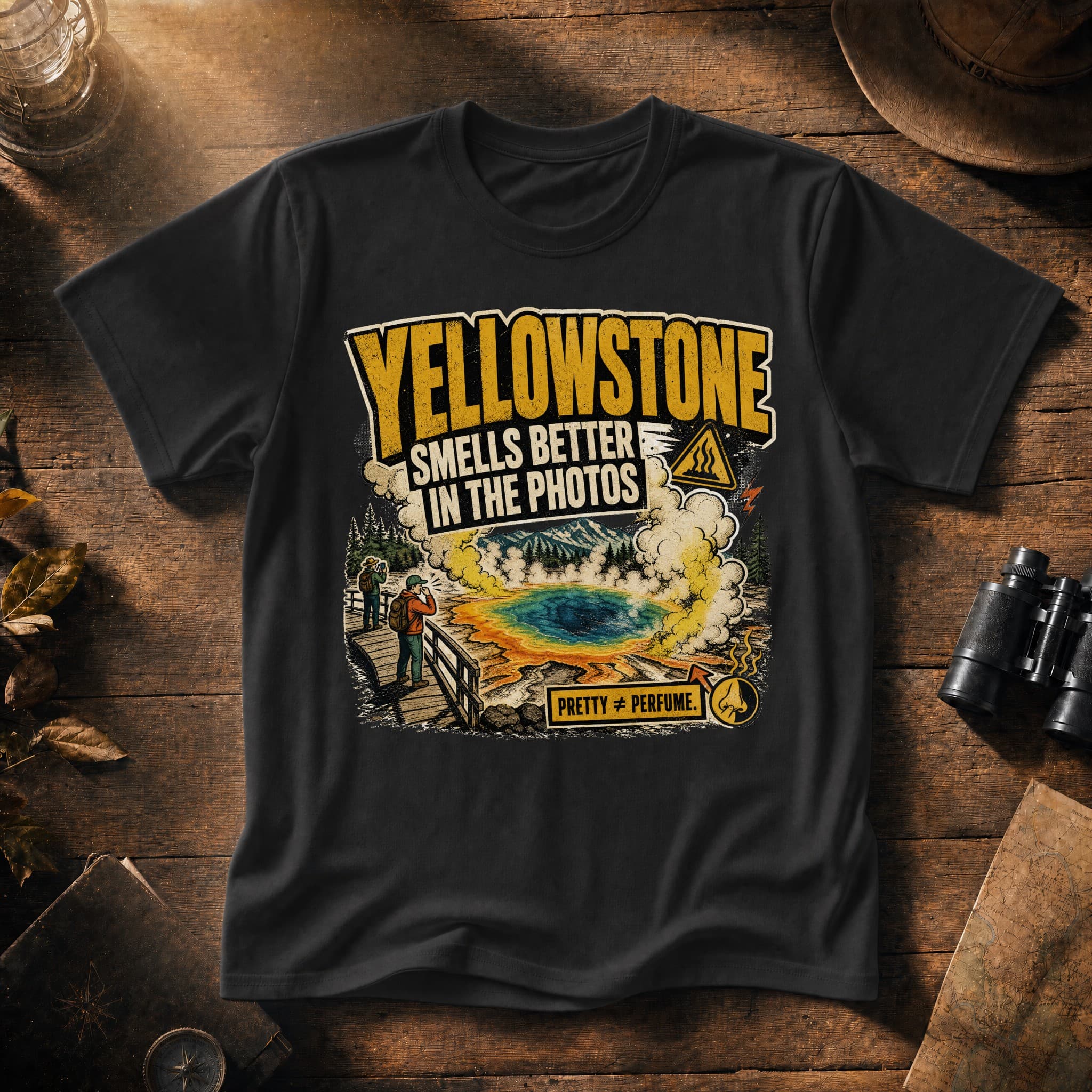Yellowstone Smells Better in the Photos Hiking Shirt
