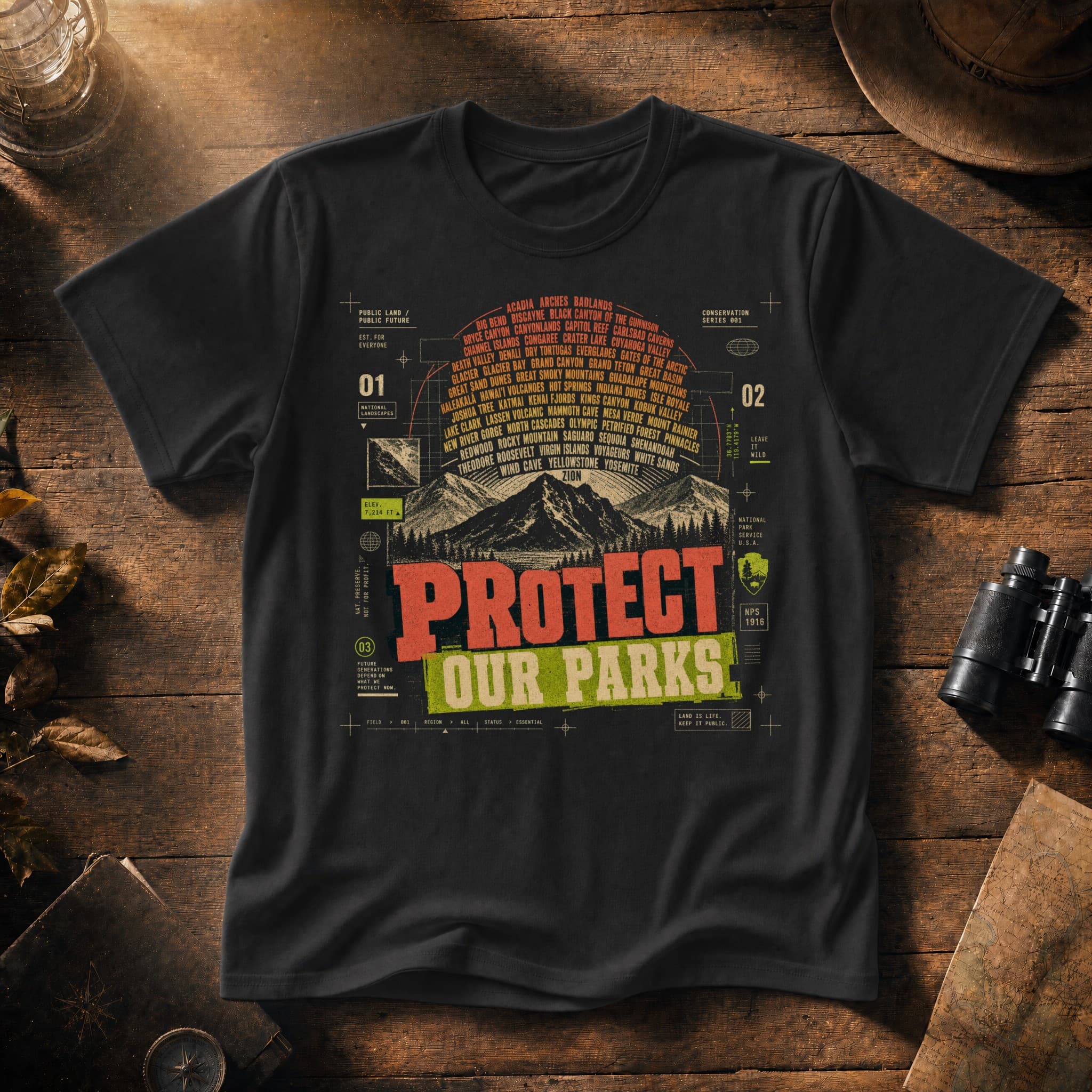 Protect Our Parks Sunburst Hiking Shirt